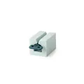 Manual toothpaste squeezer with a standing base in mint green and dark blue finish - Light Blue + Dark Blue