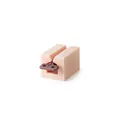 Manual toothpaste squeezer holder with rotating handle in soft pink and brown tones - Pink + Deep Pink