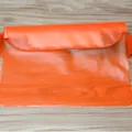 Professional orange PVC waterproof waist bag for mobile phone swimming storage needs - Orange