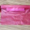 Translucent rose pink PVC waterproof waist bag for swimming and outdoor drifting - Rose Red