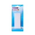 Self-adhesive wall-mounted power strip holder for organized cable management - Blister Card Pack / White