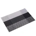 Elegant striped black heat-resistant placemat with a minimalist European style design - Striped Black (A2015)