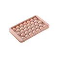 Reusable 33-hole pink spherical ice cube tray for perfectly round mini ice balls - 33 Hole Round Ice Grid / Pink