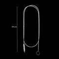 Professional 100.2cm flexible stainless steel refrigerator drain hole unclogger brush - Steel Wire Style / 95cm / Silver