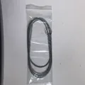 Flexible stainless steel refrigerator drain hole cleaning brush in clear packaging. - Spring Style / 1.6m / Silver