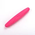 Portable travel toothbrush case in bright pink candy color for daily hygiene storage - Rose Red