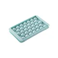 Light blue 33-hole round ice cube tray mold for spherical ice balls in household - Large Round Style (33-Grid) / Single Layer 33 Holes / Blue
