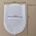 Durable white silicone kneading bag for flour mixing and baking with 38x26cm size - Large Straight Type