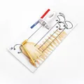 Manual potato tornado slicer set with stainless steel spiral skewers for home kitchen - Manual Spiral Potato Slicer Set / Card and Bag Packaging