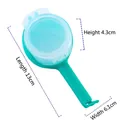 Clip verde per sigillare alimenti con beccuccio, dimensioni 13cm x 6,1cm x 4,3cm - Blu