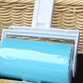 Portable blue washable lint roller for efficient clothes cleaning and pet hair removal - Medium Roller With Lid / 10*10*5.5cm / Blue