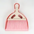 Compact pink mini desktop broom and dustpan set for keyboard and small space cleaning - Pink Dustpan Brush