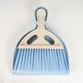 Mini desktop blue broom and dustpan set for efficient keyboard and table cleaning - Blue Dustpan Brush