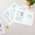 Detailed needlework Stitch Book with various embroidery patterns and practice sheets - Style A / 3 Pages