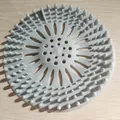 Durable grey silicone sink strainer and hair catcher for bathroom and kitchen drains - Light Gray