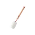 Professional long-handle sponge bottle brush in peach pink for deep cup and bottle cleaning - Pink