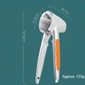Heavy-duty aluminum alloy nutcracker tool with orange non-slip handle and 155g weight. - Large 200g - Nut Cracker