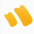 Professional yellow resin Gua Sha scraping board set for facial and body massage therapy - Small (6.5*4*3CM)