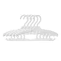 5-pack white non-marking telescopic hangers for baby clothes and nursery storage - Telescopic / 1 Piece / White