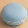 Sky blue macaron-shaped portable jewelry storage box for rings necklaces and earrings - 10*5cm / Large Light Blue