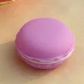 Creative large purple macaron shaped plastic jewelry storage box for rings and necklaces - 10*5cm / L Purple