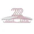 Multi-functional non-slip retractable children's clothing hangers in pink and white - Telescopic / 1 Piece / Pink
