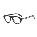 Stylish retro cat-eye sunglasses with gold rivet accents and classic black frame - Black Frame Anti-Blue Light
