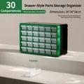 30-grid green drawer storage box for small parts organization 24x36x18cm - 30 Small Grids (A930GN) / Dark Green