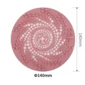 Rosa Silikon-Bodenablaufabdeckung, Haarfänger-Filter mit 140 mm Durchmesser für das Bad - Durchmesser 140mm / Rosa