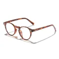 Classic tortoise shell round frame anti-blue light glasses for students and office use - Anti-blue Light Glasses / Tortoise Frame