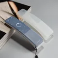 Universal blue and translucent white silicone remote control covers for dust and water protection - Sharp C Model / 15x3.5x2cm