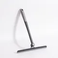 Rotating T-shaped window squeegee in grey for household glass and bathroom cleaning - Black