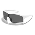 Lunettes de soleil sport enfant monture blanche pour vélo et randonnée en plein air. - Monture Blanche Verres Gris