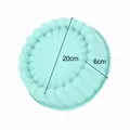 Universal 20cm light blue silicone baking pan for air fryer and oven cake molds - Small Size 8 inch / Green