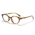 Classic tortoiseshell cat-eye glasses frame with elegant diamond accents for men and women - Tortoiseshell Frame Anti-Blue Light