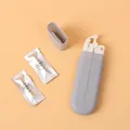 Portable folding clothes hanger for travel with osmanthus scent sachets - Gray