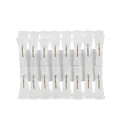 Set of 20 transparent plastic windproof clothespins for laundry drying and socks. - Small Size (16 Pieces/Pack) / Clear White