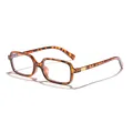 Stylish tortoise shell square frame glasses with anti-blue light clear lenses - Tortoise Anti-Blue Light