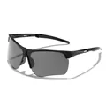 Foldable children's outdoor cycling sunglasses in black frame with dark lenses - Foldable Semi-Rimless (C1) / Black Frame Grey Lens