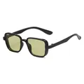 Lunettes de soleil punk pour enfants avec monture noire et verres jaunes. - Monture Noire Verres Jaunes