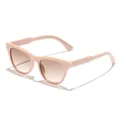 Occhiali da sole quadrati rosa con lenti sfumate marroni per una protezione solare alla moda - Montatura Rosa Arancio Lenti Tè