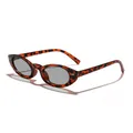 Vintage γυαλιά ηλίου ταρταρούγα με σχέδιο cat-eye και μικρό κομψό σκελετό για γυναίκες - Μικτή Ταρταρούγα Γκρι Φακός
