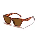 Lunettes de soleil œil de chat pour femmes avec monture écaille et verres bruns. - Monture Écaille Verres Thé