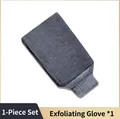 Durable grey exfoliating bath glove for deep body cleaning and skin rejuvenation - Exfoliating Glove / 1-Piece Set / Dark Gray