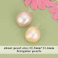 Ciondolo perla barocca naturale irregolare con asola in filo per gioielli DIY - Perla Barocca Irregolare (MH0606BS)