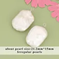 Ciondolo in perla barocca naturale irregolare da 21,2 mm x 15 mm per creazione gioielli - Perla Barocca Irregolare (MH0609BS)