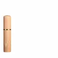 Tube de rangement pour aiguilles en bois avec bande en métal doré - Style Couleur Bois Naturel / Étui à Aiguilles Couleur Bois (Sans Aiguilles)