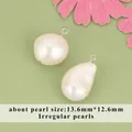 Pendente in perla barocca naturale con asola avvolta in filo d'oro 18 carati - Perla Barocca Irregolare (MH0610BS)