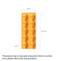 Halloween orange silicone 10-cavity skull mold for DIY baking, chocolate, and soap making - 1130-Skull 10-Cavity (Orange) / 52g