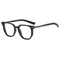 Hochwertige Herren Sonnenbrille Schwarz mit Metallbügeln und UV400 Sonnenschutz - Matt Schwarz Gunmetal Rahmen Photochrome Klare Linse